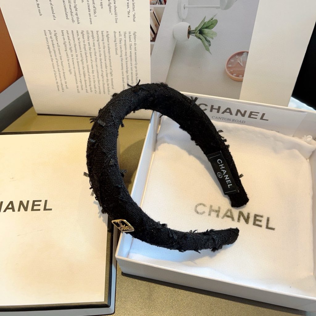 CHANEL シャネル ヘアバンド 本革 通勤 ブラック - 画像 5